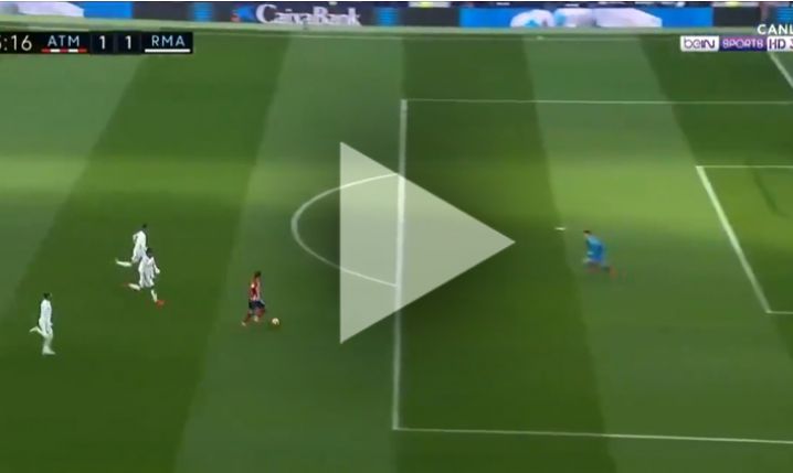 Griezmann strzela na 1-1 między nogami Courtoisa! [VIDEO]